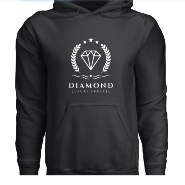 Diamond Luxury Hoodie - Silver Logo